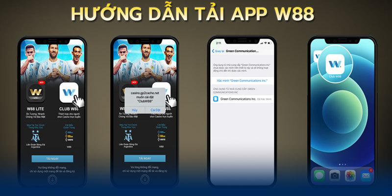 Quy trình tải app W88 tiện lợi, trải nghiệm cá cược an toàn